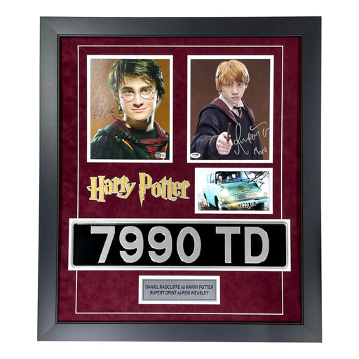 Daniel Radcliffe Ruper Grint Harry Potter Signed 8x10 Photos Framed COA PSA BAS Autograph