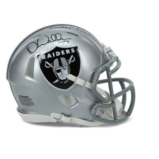 Darren Waller Signed Las Vegas Raiders Mini Helmet Inscribed ’Raider Nation’ COA Inscriptagraphs