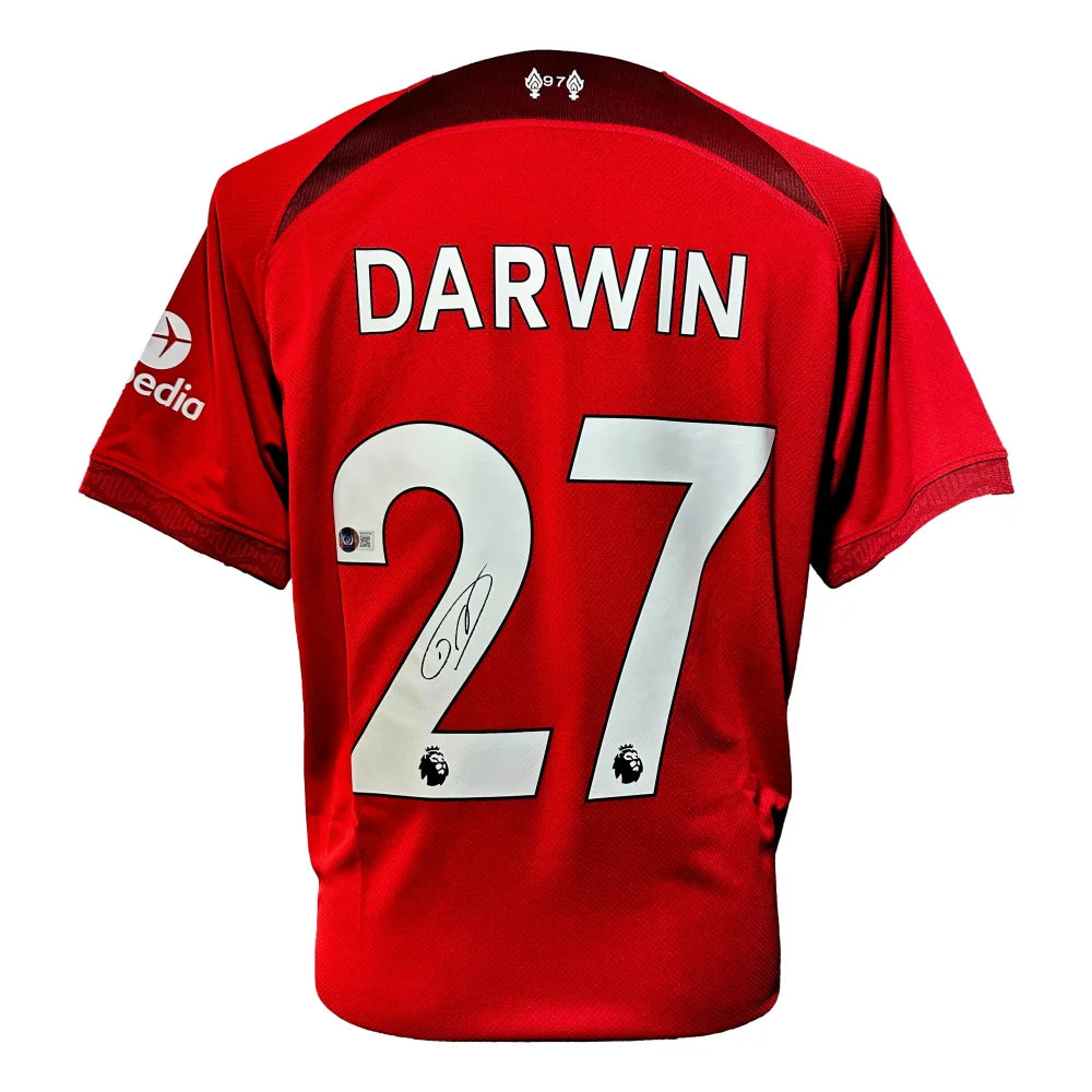 Darwin Nunez Autographed Liverpool Soccer Jersey BAS COA Signed Nike Red