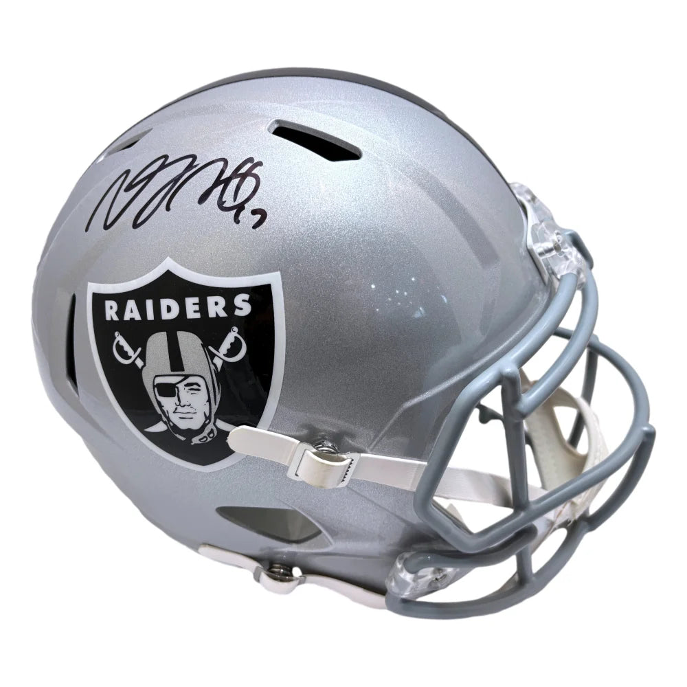 Davante Adams Autographed Las Vegas Raiders Full Size Speed Helmet BAS Signed