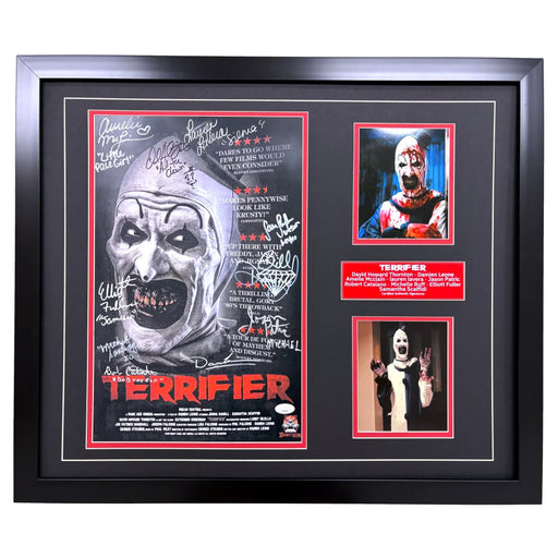 David Howard Thornton Terrifier Cast Signed 11x17 Photo Framed Autograph JSA