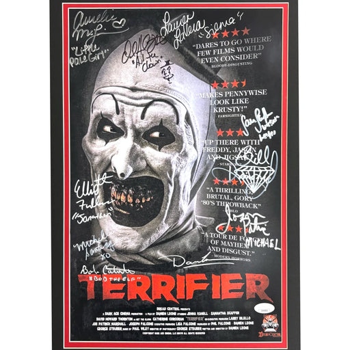 David Howard Thornton Terrifier Cast Signed 11x17 Photo Framed Autograph JSA