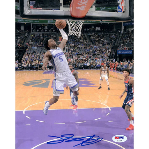 De’Aaron Fox Hand Signed 8x10 Photo Sacramento Kings PSA/DNA COA Autograph Away