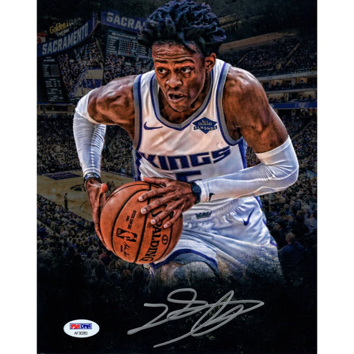 De’Aaron Fox Hand Signed 8x10 Photo Sacramento Kings PSA/DNA COA Autograph Blk