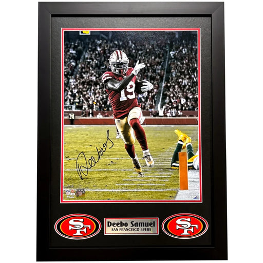 Deebo Samuel Autographed San Francisco 49ers 16x20 Framed Photo COA Signed