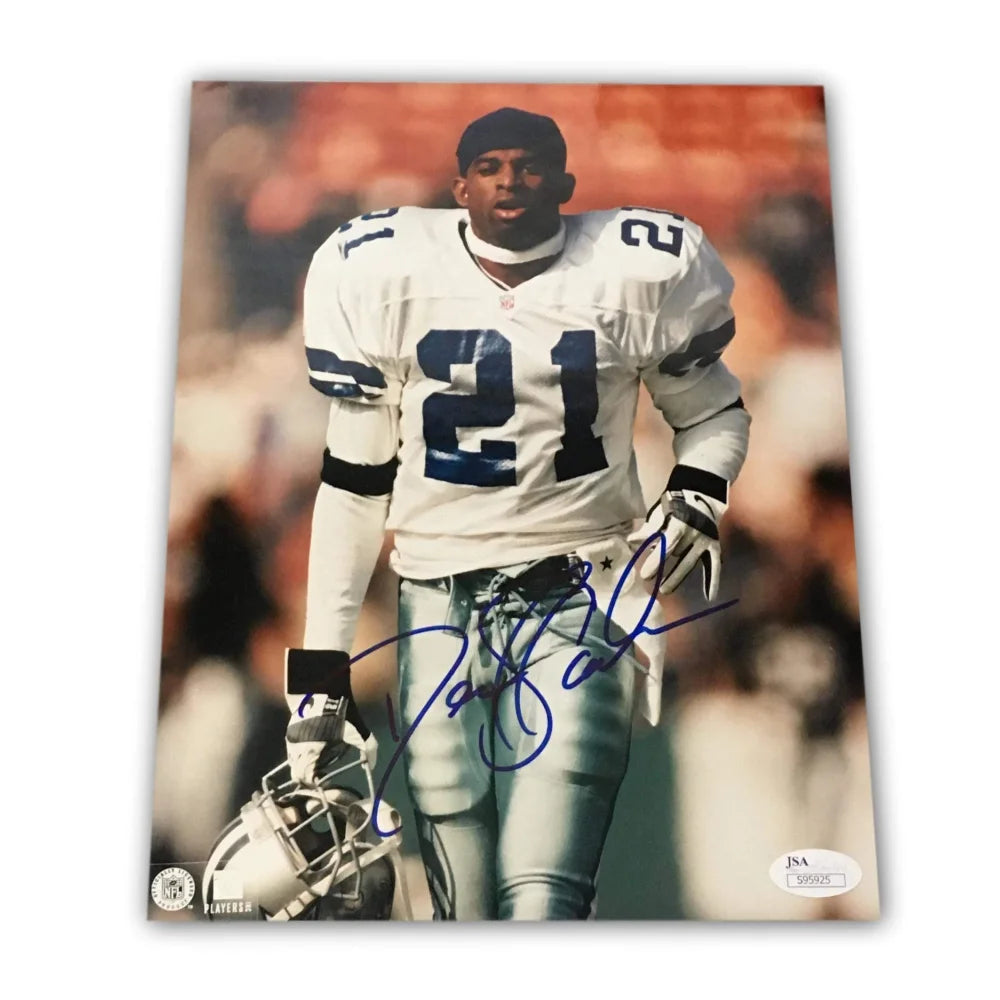 Deion Sanders Signed 8X10 Photo JSA COA Autograph Dallas Cowboys #2