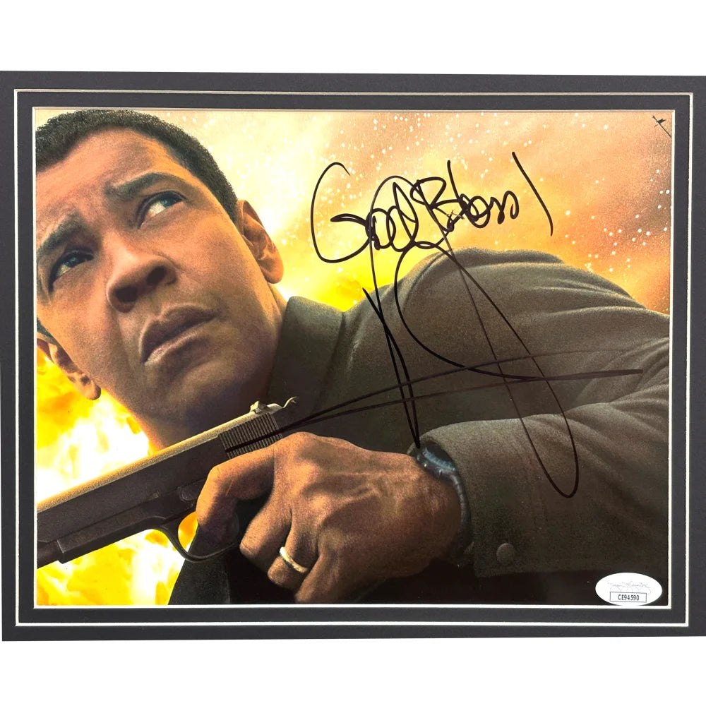 Denzel Washington Signed 8x10 Photo Framed JSA COA