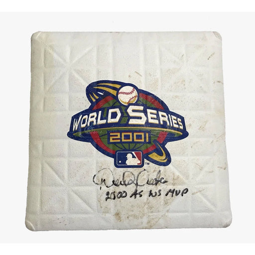 Derek Jeter Signed 2001 World Series Game Used Base MLB COA JSA NY Yankees