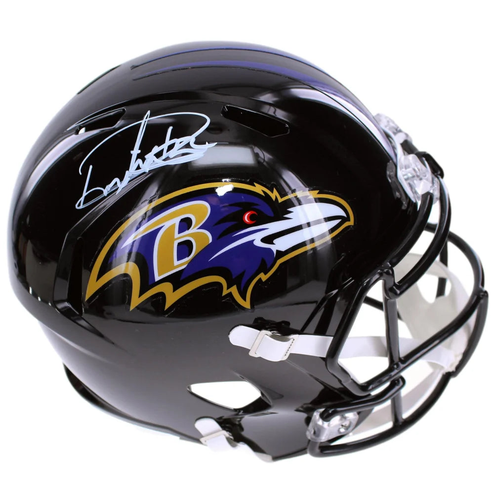 Derrick Henry Autographed Baltimore Ravens Full Size Speed Helmet BAS COA Signed