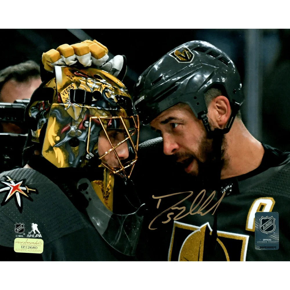 Deryk Engelland Autographed Vegas Golden Knights 8x10 Photo Fleury COA Signed