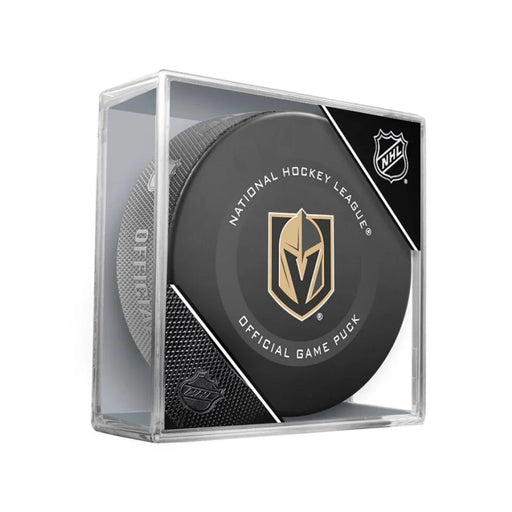 Deryk Engelland Signed Authentic On-ice VGK Puck - Preorder Private Autograph Signing
