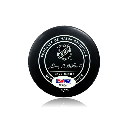 Deryk Engelland Signed Vegas Golden Knights Authentic On-Ice Puck PSA/DNA COA VGK Autograph