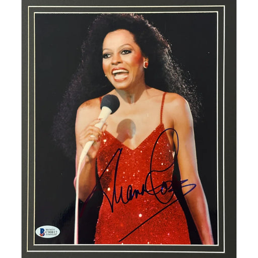 Diana Ross Autographed 8x10 Photo Beckett Framed Ain’t No Mountain High Enough Signed Music