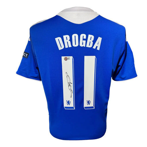 Didier Drogba Autographed Chelsea England Soccer Jersey BAS COA Signed
