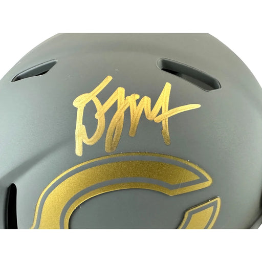 DJ Moore Autographed Chicago Bears Slate Mini Helmet JSA COA Signed