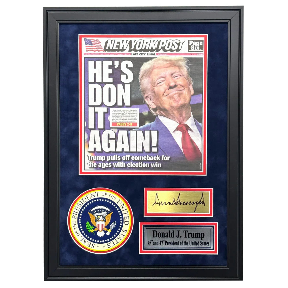 Donald Trump Exclusive Memorabilia, Autographs & Authentic Collectibles!