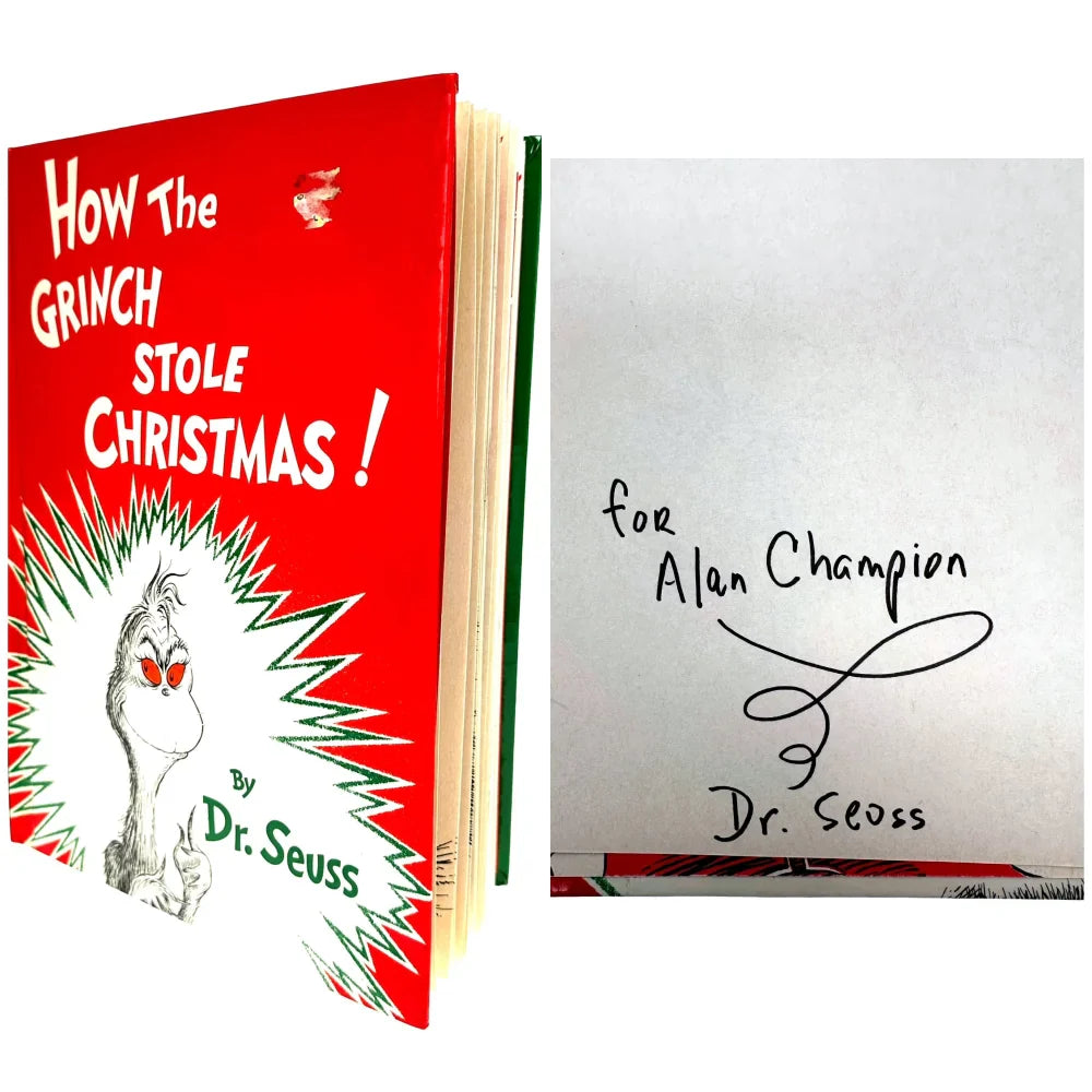 Dr. Seuss Original Signed How the Grinch Stole Christmas Book JSA COA Theodor Geisel Autograph