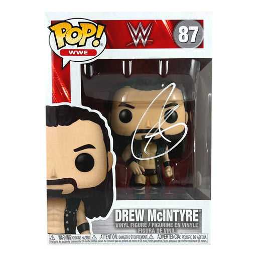 Drew McIntyre Signed Funko Pop #87 COA JSA WWE Galloway Autographed