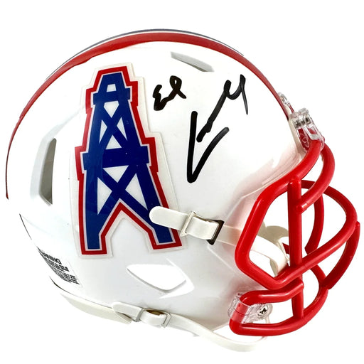 Earl Campbell Autographed Houston Oilers Mini Helmet Signed BAS COA Texans