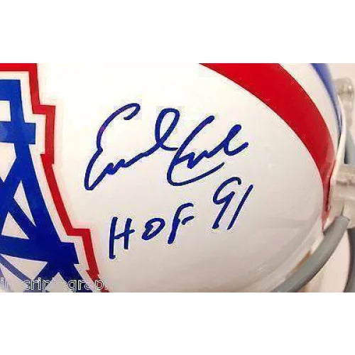 Earl Campbell Signed Houston Oilers Helmet JSA COA Autograph Texas Tyler Rose