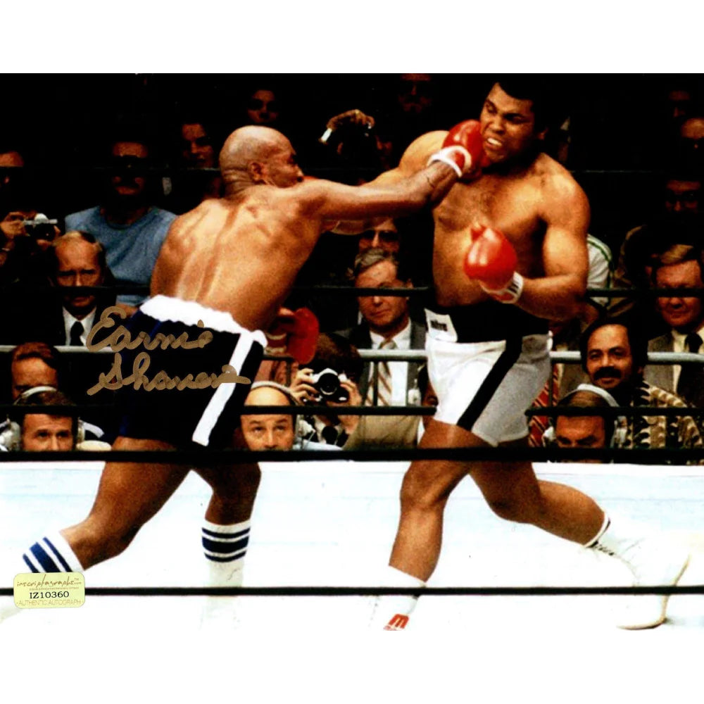 Earnie Shavers Signed 8x10 Photo vs. Muhammad Ali COA Inscriptagraphs Autograph