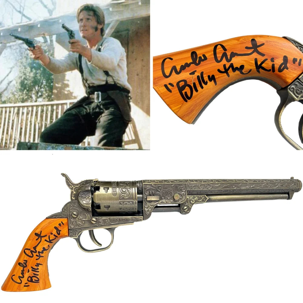 Emilio Estevez Autographed Young Guns Billy the Kid Prop Gun BAS COA Signed Inscribed