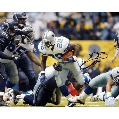 Emmitt Smith Signed 16X20 Framed PSA COA Autograph 16X Dallas Cowboys