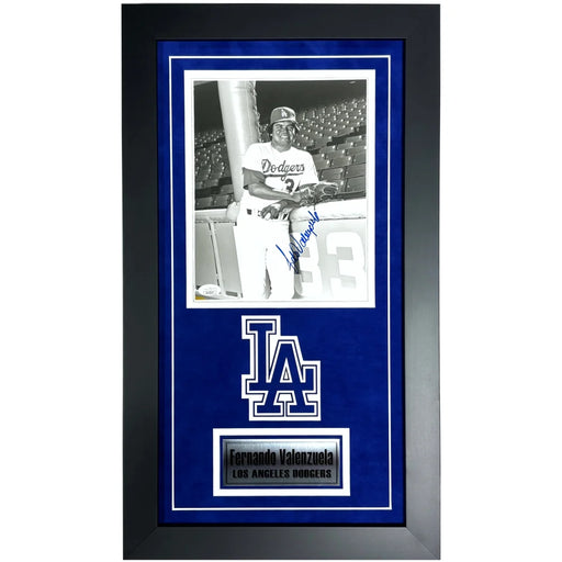 Fernando Valenzuela Autographed 8x10 Photo Los Angeles Dodgers Framed JSA Signed