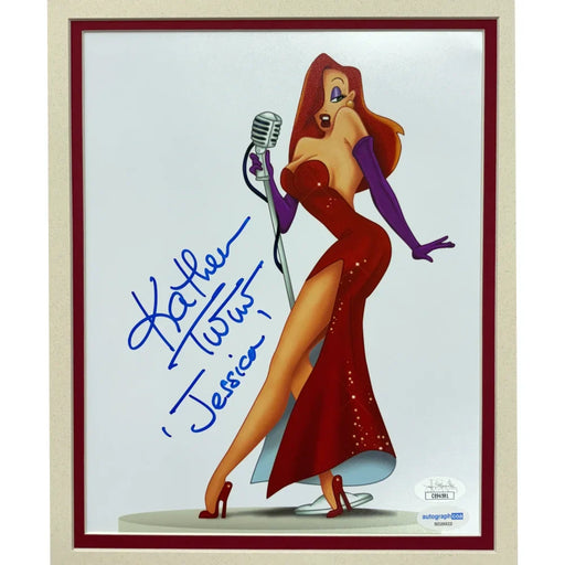 Who Framed Roger Rabbit Cast Signed 8x10 Photo JSA Charles Fleischer Kathleen Turner