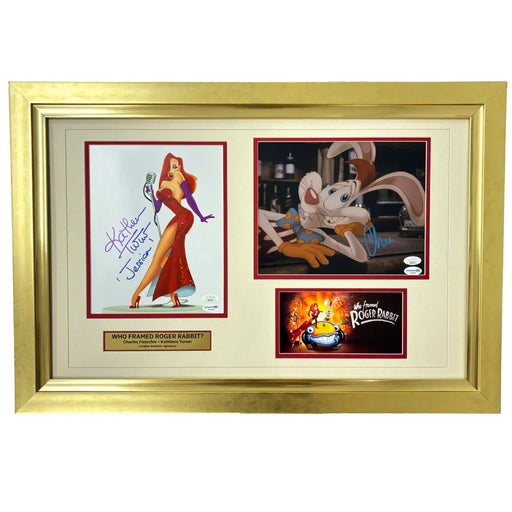 Who Framed Roger Rabbit Cast Signed 8x10 Photo JSA Charles Fleischer Kathleen Turner