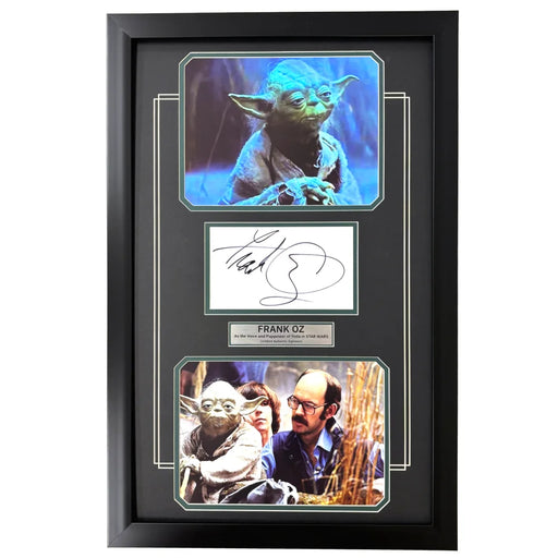 Frank Oz Autographed Cut Framed 8x10 Yoda Photo Collage JSA COA Signed