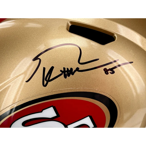 George Kittle Autographed San Francisco 49ers Full Size Speed Helmet BAS Signed