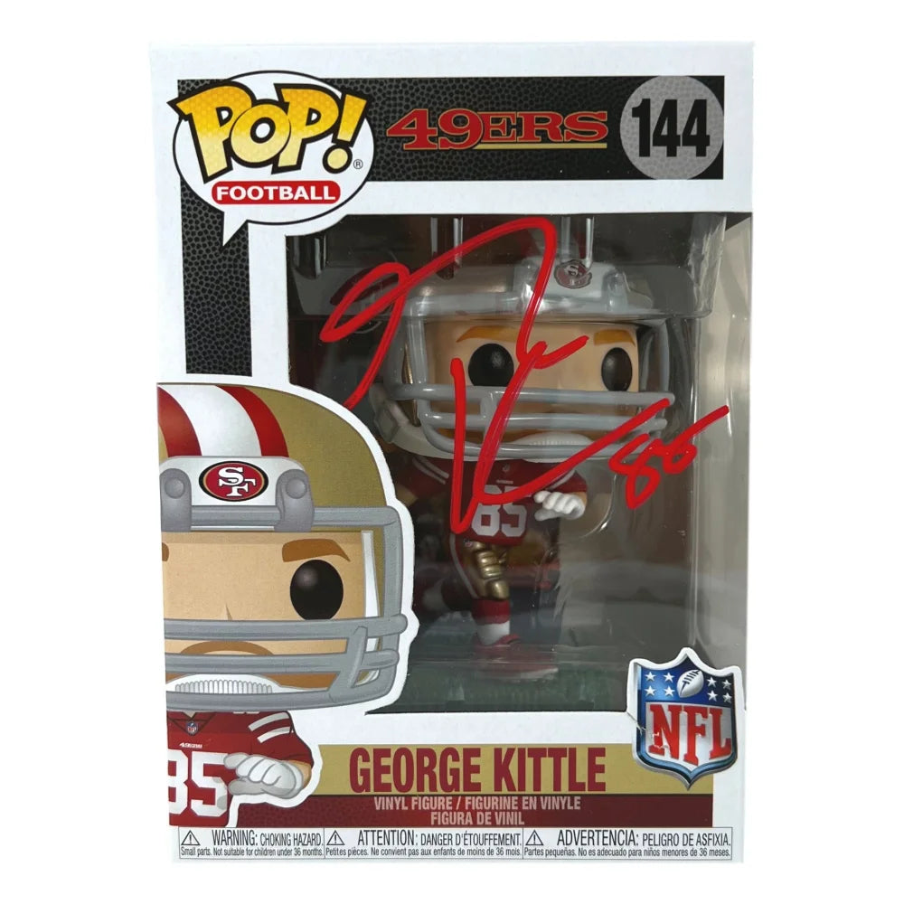 George Kittle Signed Funko Pop #144 COA JSA San Francisco 49ers Autograph