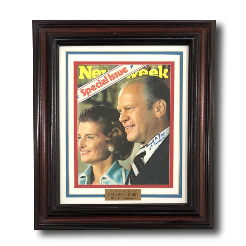 Gerald Ford Signed Inscribed 8X10 JSA COA Photo Framed Autograph President Michigan