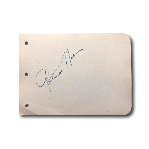 Gertrude Niesen Hand Signed Album Page Cut JSA COA Autograph Actress Cheering