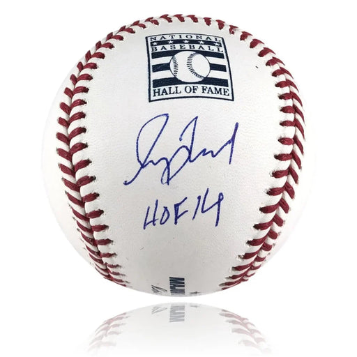 Greg Maddux Autographed Hall of Fame Baseball ’HOF 14’’ BAS COA Signed