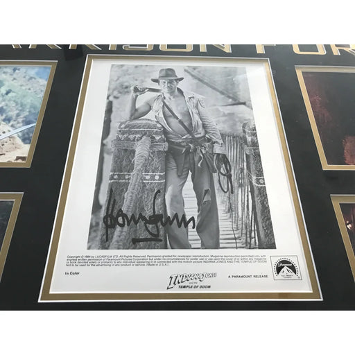 Harrison Ford Signed Indiana Jones Framed Temple Doom Collage COA JSA Autograph