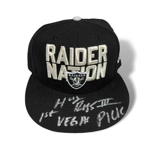 Henry Ruggs Signed Inscribed 1st Pick Las Vegas Raiders Nation Hat JSA COA Autograph