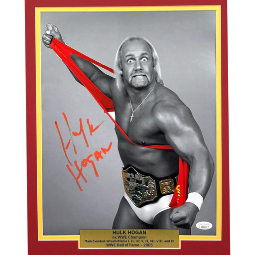 Hulk Hogan Autographed 11x14 Framed JSA COA WWE Hall of Fame Signed Hulkamania