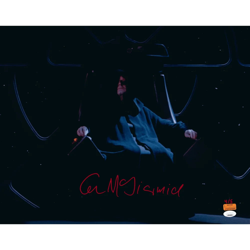 Ian McDiarmid Autographed 16x20 Photo #D/5 Star Wars Emperor Palpatine JSA COA Throne Metallic