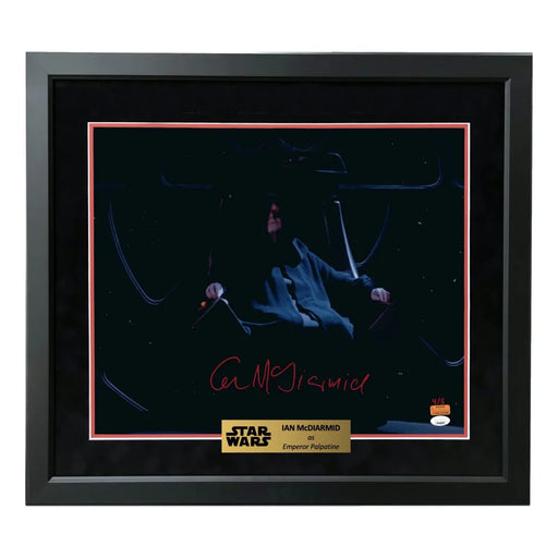 Ian McDiarmid Autographed 16x20 Photo #D/5 Star Wars Emperor Palpatine Framed