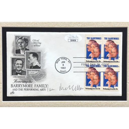 Ian McKellen Autographed Envelope Framed Signed Gandalf Lord of The Rings JSA