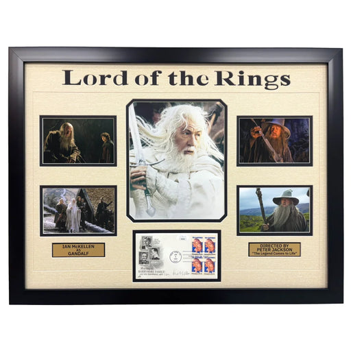Ian McKellen Autographed Envelope Framed Signed Gandalf Lord of The Rings JSA