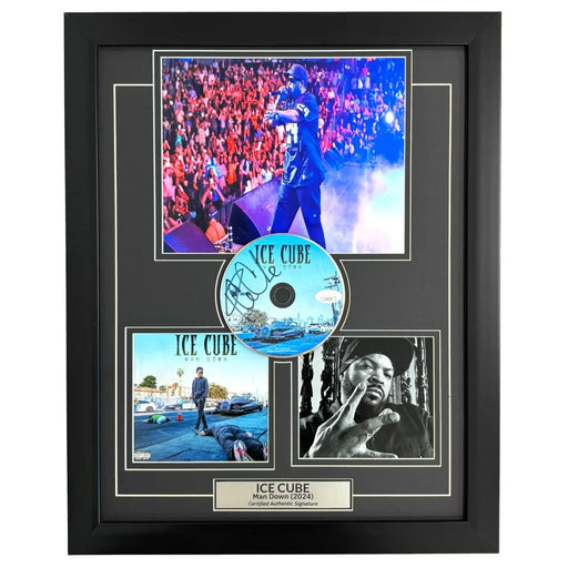 Ice Cube Signed ’Man Down’ CD Album Framed JSA COA NWA Autographed