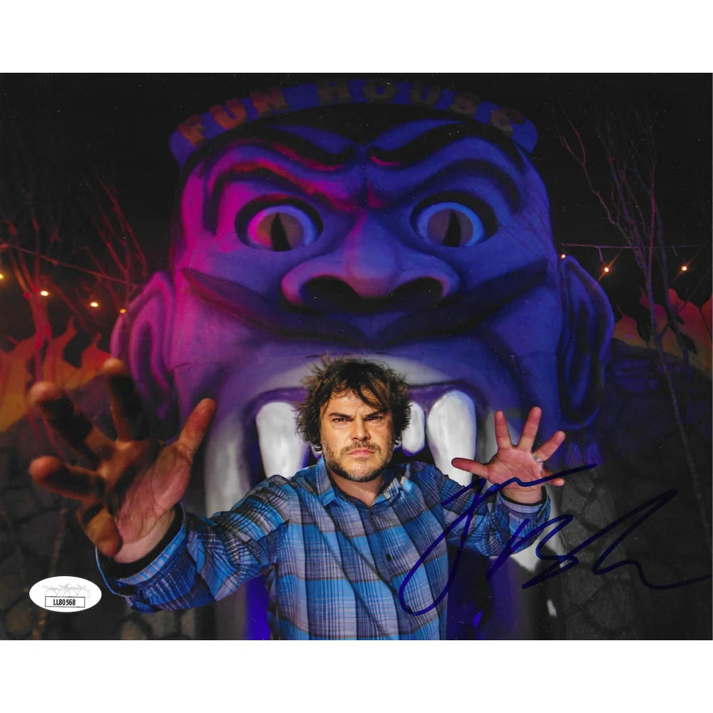 Jack Black Autographed 8x10 Photo JSA COA Goosebumps Jumanji Fun House Signed