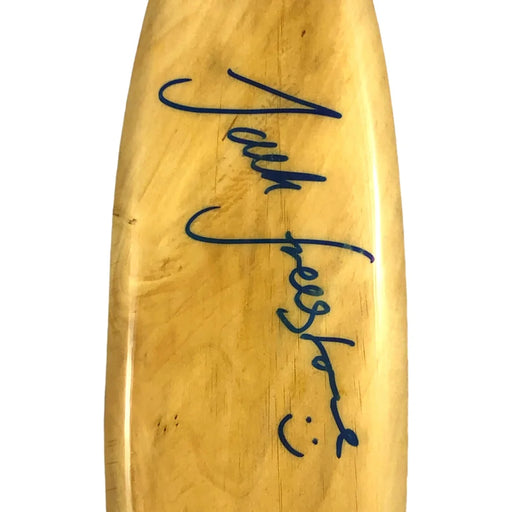 Jack Freestone Hand Signed Wooden Mini Surf Board W/Stand JSA COA Autographed