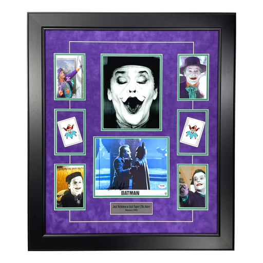 Jack Nicholson Autographed Joker 8x10 Photo Framed PSA/DNA Signed Batman 1989