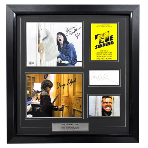 The Shining Cast Signed 8x10 Photo Framed JSA Jack Nicholson Cut Shelly Duvall Danny Lloyd