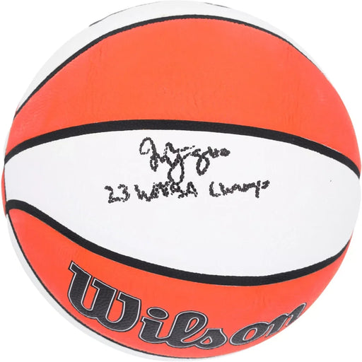 Jackie Young Signed WNBA Basketball Las Vegas Aces COA Autograph Inscribed