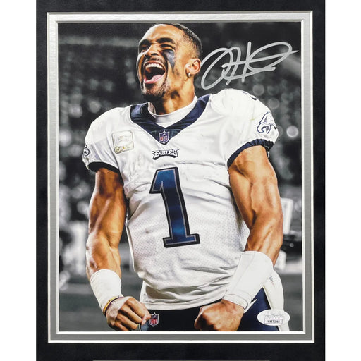 Jalen Hurts Autographed Philadelphia Eagles 8x10 Photo Framed JSA Signed Philly